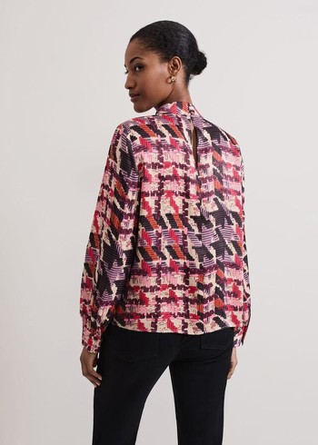 Phase Eight Lyla Satin Printed Shirts Multicolor Canada | BCPNRZ-217